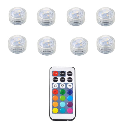 Mini Waterproof LED Underwater Lights | Remote Control | RGB Color Change