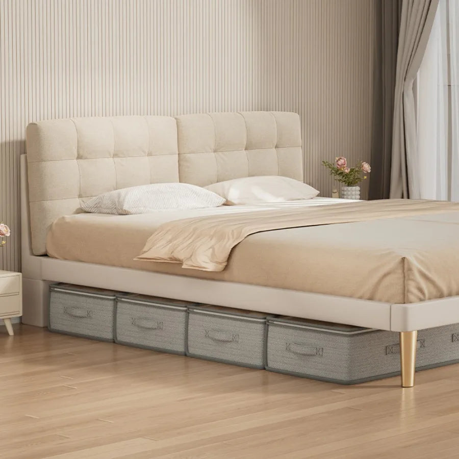 Underbed Storage Organizer - Foldable Container with Handles - Large Fabric Solution for Clothes, Blankets & Bedding - Gray