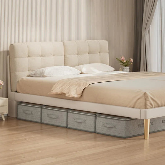 Underbed Storage Organizer - Foldable Container with Handles - Large Fabric Solution for Clothes, Blankets & Bedding - Gray