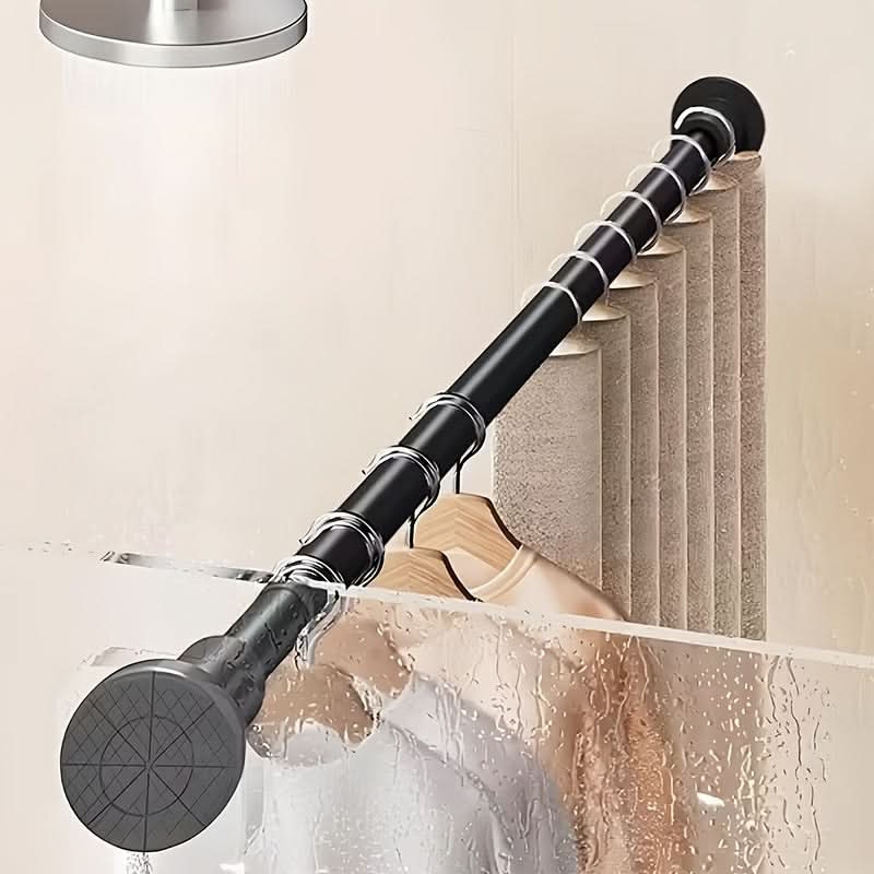 Reinforced Spring Tension Rod for Bathrooms and Closets