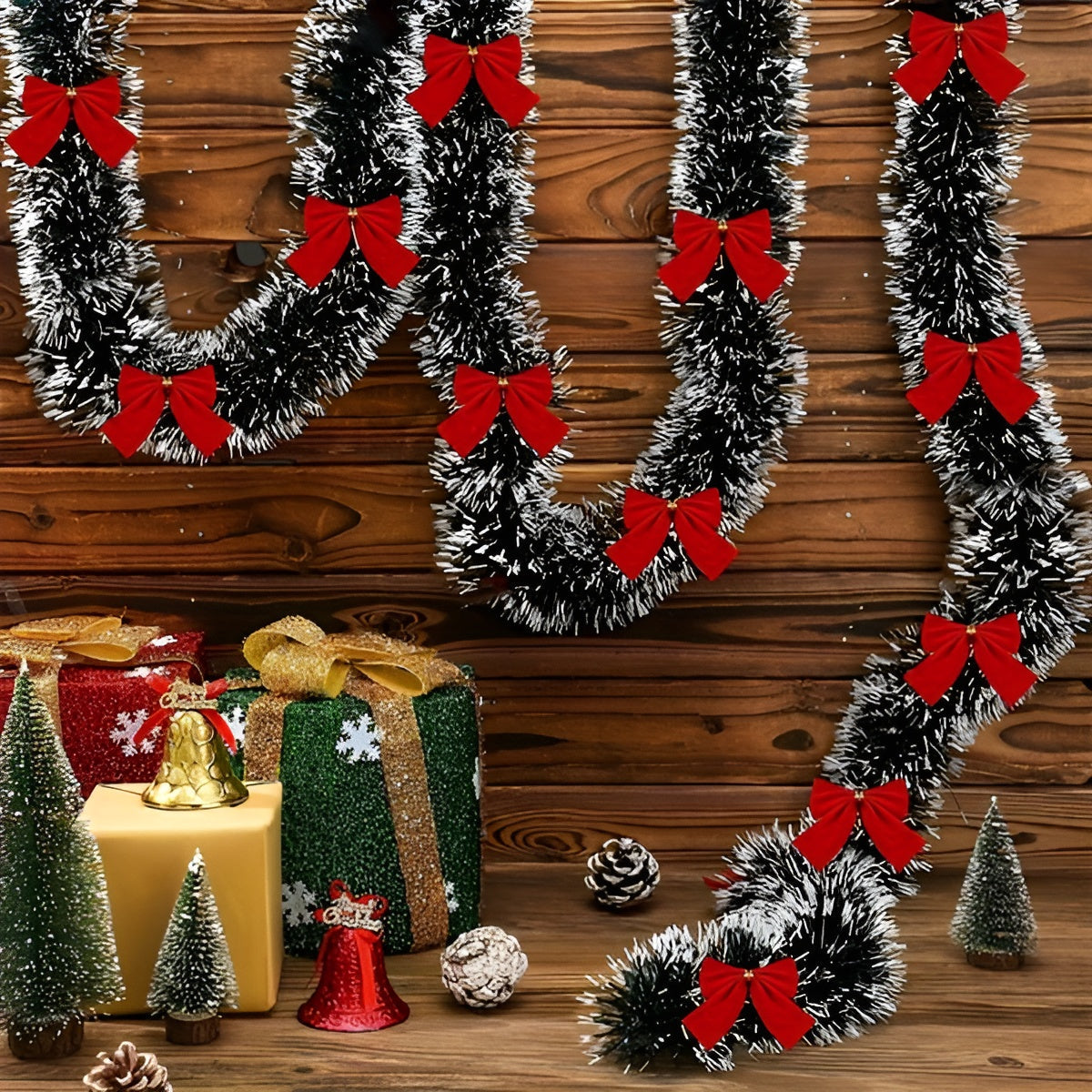 Warm White LED String Lights Set of 2 | Battery Operated & Flexible | Indoor and Outdoor Use