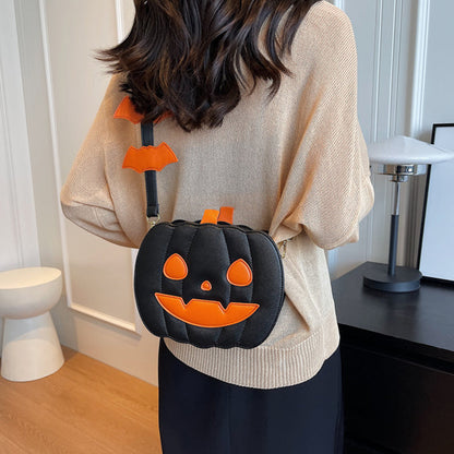 Minimalistic Halloween Shoulder Bag – Solid Color Messenger Tote