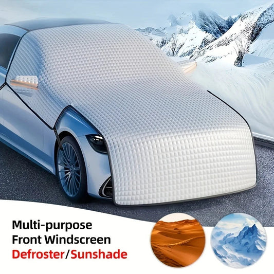 All-Season Wind & Frost Shield for Car Windshields - Sun and Ice Protection