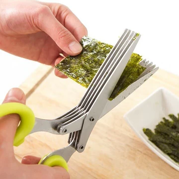 Salad Scissors with 5 Blades for Easy Cutting