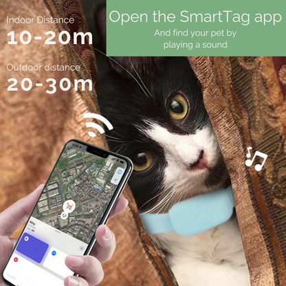 Mini Animal Tracker – Bluetooth Collar for Dogs and Cats
