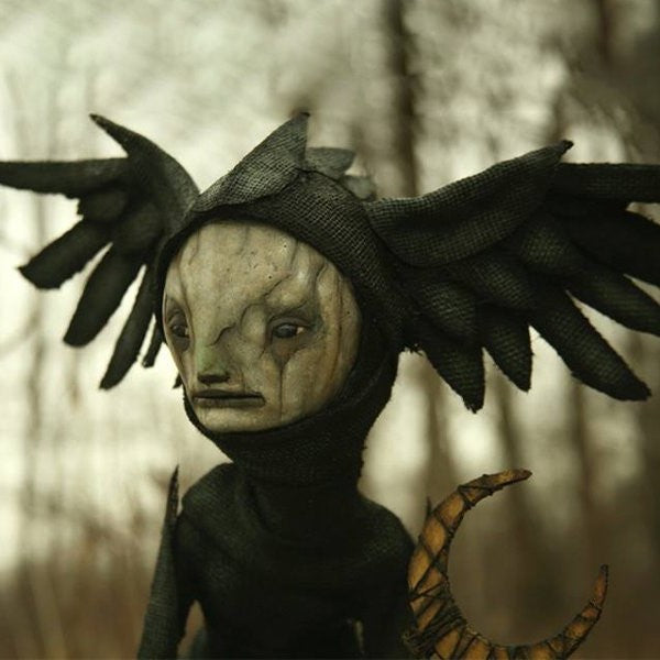 Dark Resin Witch Figurines for Halloween and Gothic Home Decor