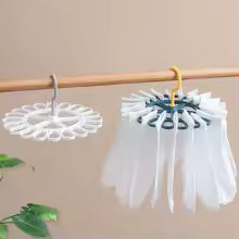 Space-Saving 20-Clip Drying Rack for Socks & Bras – Versatile Hanger