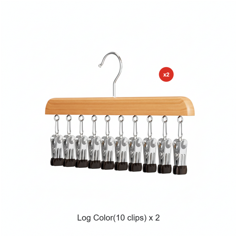 Space-Saving Rotating Clothes Hanger with 8 Hooks and 360° Rotation