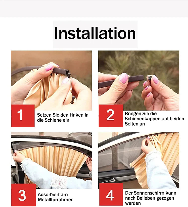Magnetic UV Shield for Side Car Windows
