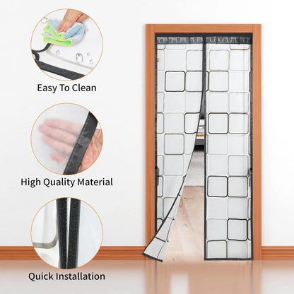 Magnetic Thermal Door Curtain – Insulating Against Cold and Drafts