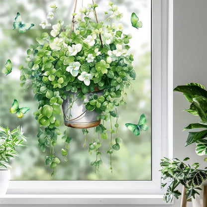 Static Window Sticker with Vine Design | PVC Film | 40x60 cm
