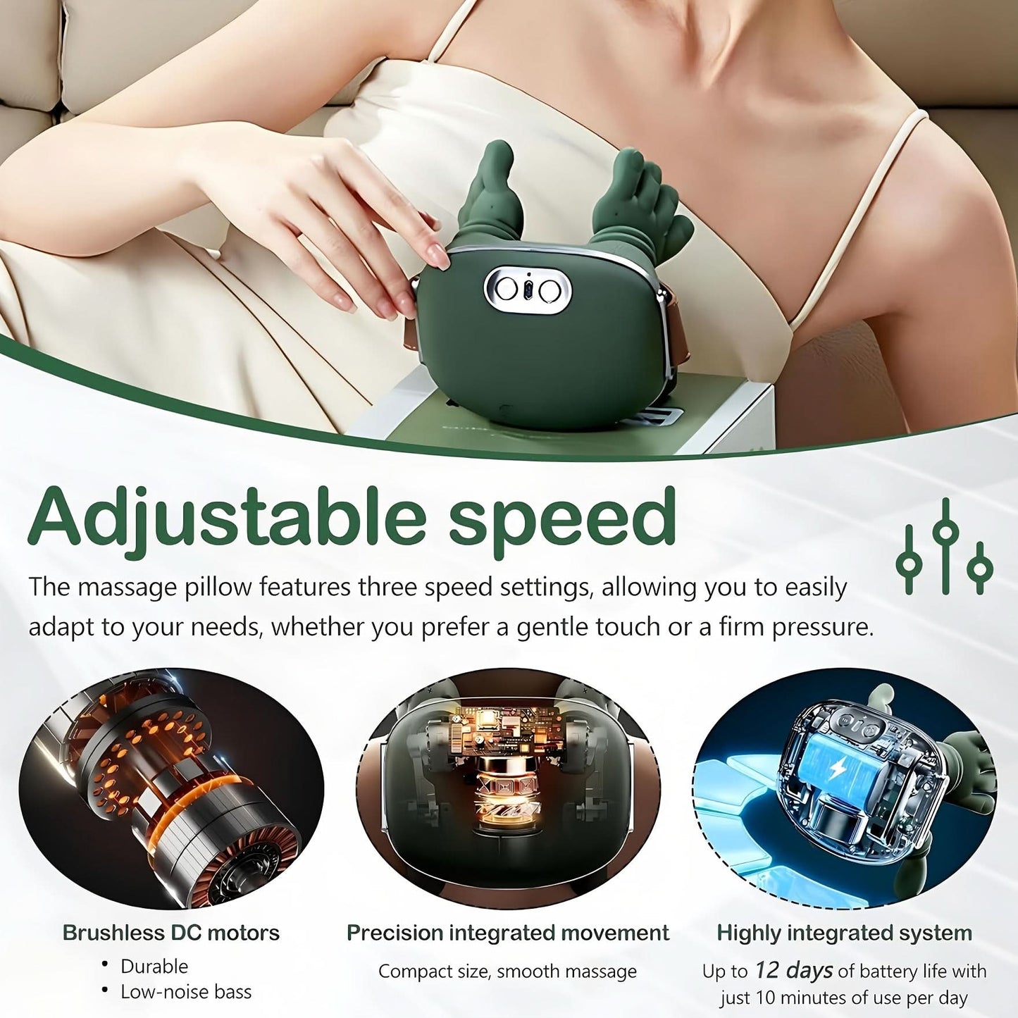 Portable Massager for Trapezius Relief