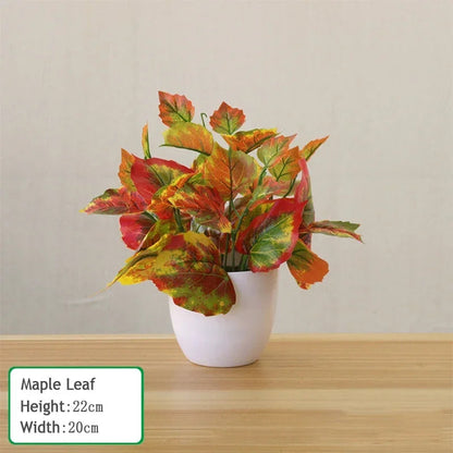 22 cm Artificial Bonsai Plant in Pot | Home and Office Decor