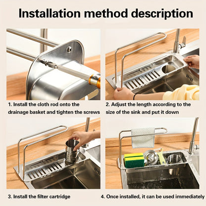 Sink Drain Organizer - Efficient Drainage Solution