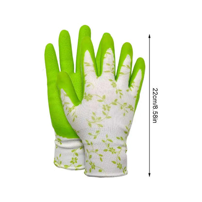 Breathable, Non-Slip Latex Foam Gardening Gloves | One Size