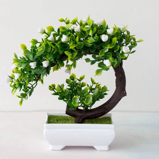 Artificial Bonsai Plant in Pot | Realistic Decoration | 27 x 18 cm | No Maintenance Needed for Table & Shelf