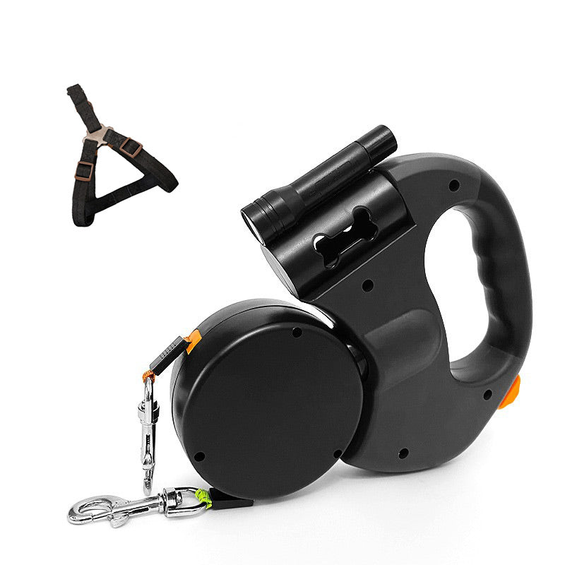Tangle-Free Control for Safe Night Walks with Your Dog