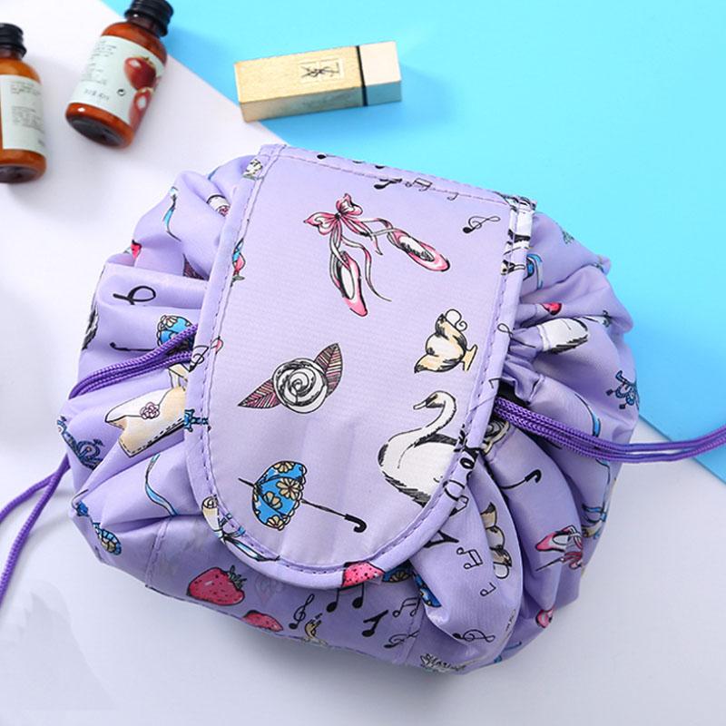 Compact Drawstring Makeup Organizer for Effortless Access