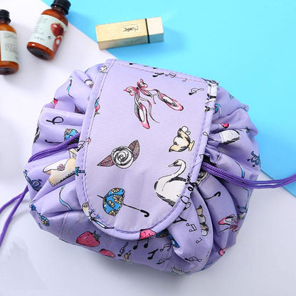 Compact Drawstring Makeup Organizer for Effortless Access