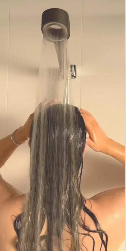 Round Handheld Showerhead with High Pressure and Water-Saving Filter