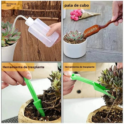 13-Piece Garden Tool Set | Stainless Steel and ABS | Designed for Succulents & Bonsai