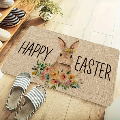 Easter Bunny Door Mat | Stain-Resistant & Non-Slip | 40x60–60x90 cm