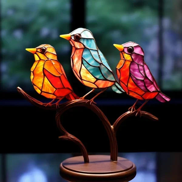 Wooden Bird Figurine – Artistic Home Décor Statue for Living Room