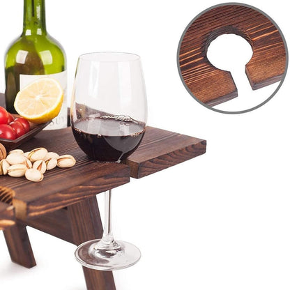 Wine and Glass Holder - Securely Keeps Bottles and Glasses in Place