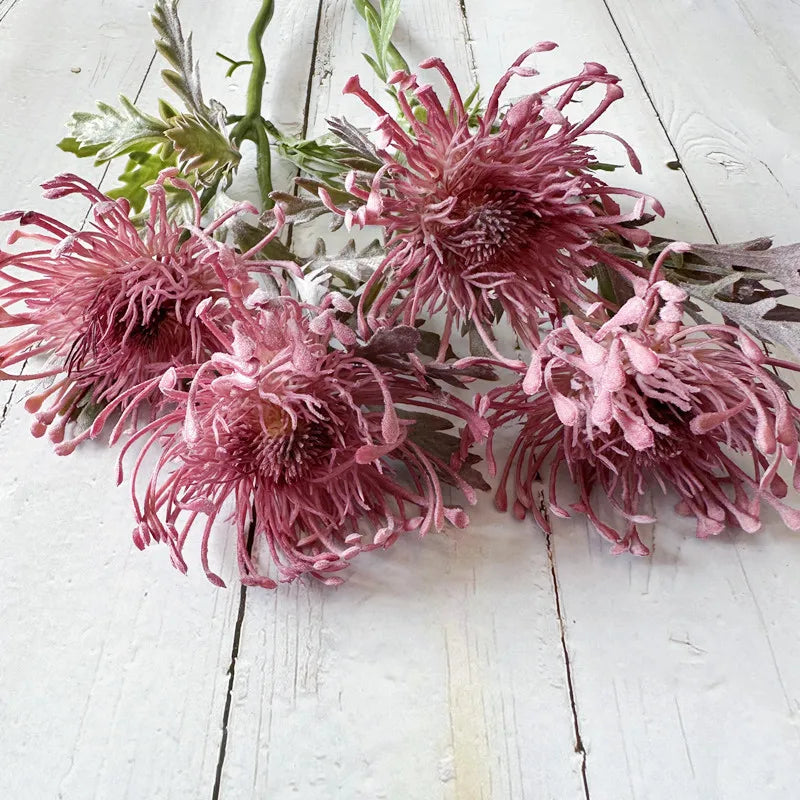 Artificial Chrysanthemum 38 cm | Large 10 cm Bloom | Realistic Decorative Flower