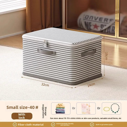 Folding Storage Box with Combination Lock | Perfect for Clothes and Blankets