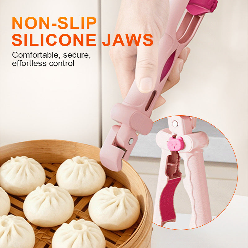 Heat-Resistant Serving Clamp for Safe Grip of Hot Dishes Without Slipping