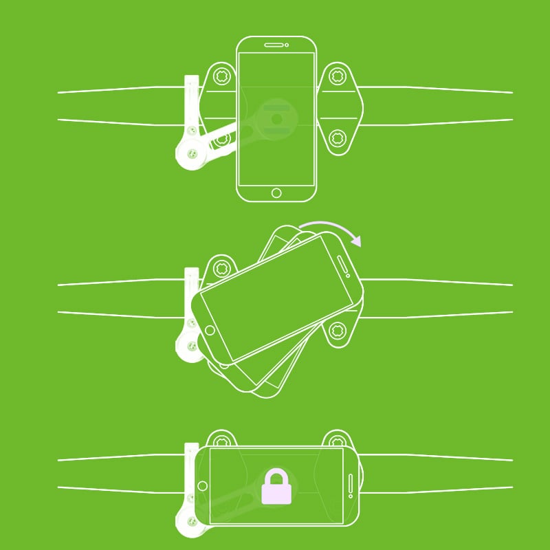 Phone Holder for Secure and Accessible Use During Rides