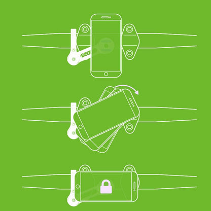 Phone Holder for Secure and Accessible Use During Rides