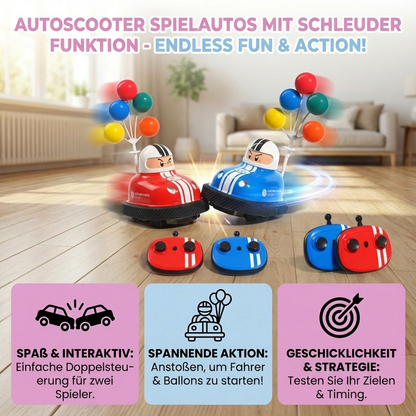 Kids' Toy Bumper Cars with Spinning Feature