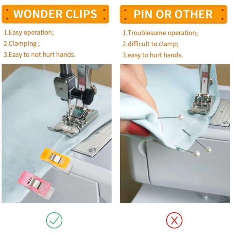 10+10 FREE | SewClip – Perfectly Aligned Fabric, No Pins, No Damage