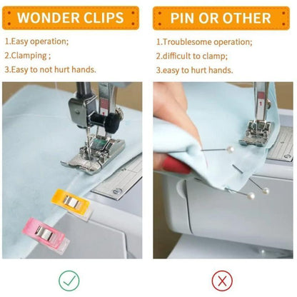 10+10 FREE | SewClip – Perfectly Aligned Fabric, No Pins, No Damage