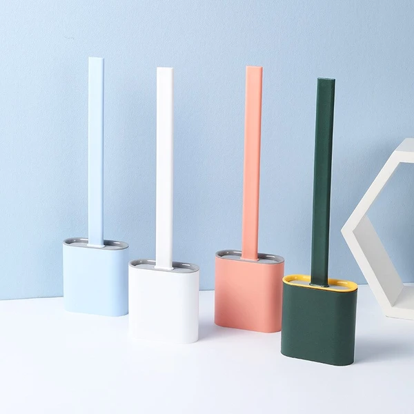 Suction Cup Toilet Brush – Easy Cleaning with Hygienic Silicone Design