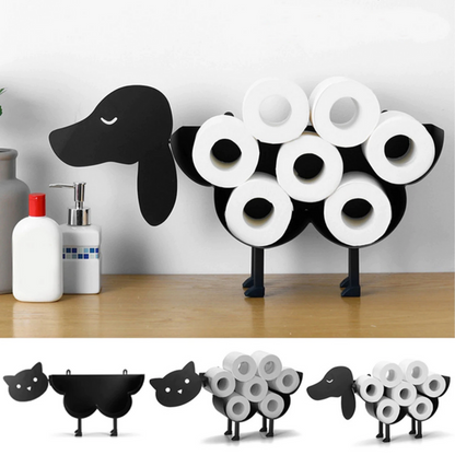 Animal-Shaped Toilet Paper Holder - Fun and Functional Bathroom Accessory