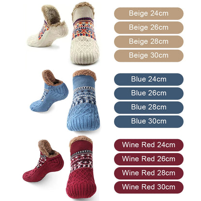 Thermal Winter House Socks | Non-Slip, Cozy Design for Men & Women | Thickly Lined, Extra Warm | Soft, Non-Slip Bed Socks for Home & Holiday