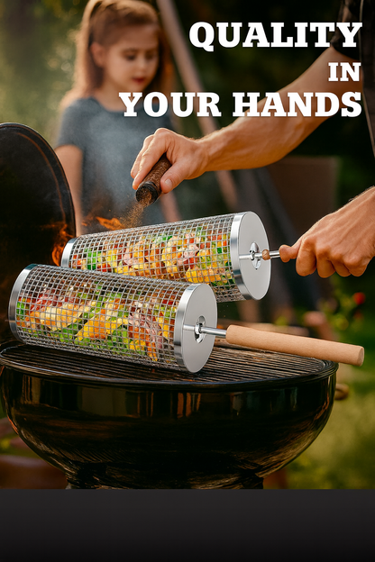 Food Flipper for BBQ – Easily Turn Food Without Falling Apart or Burning