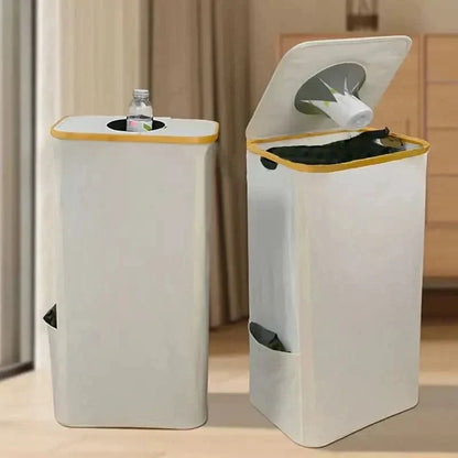 Compact 100-Liter Recycling Organizer | Foldable Waste Separator for Easy Storage