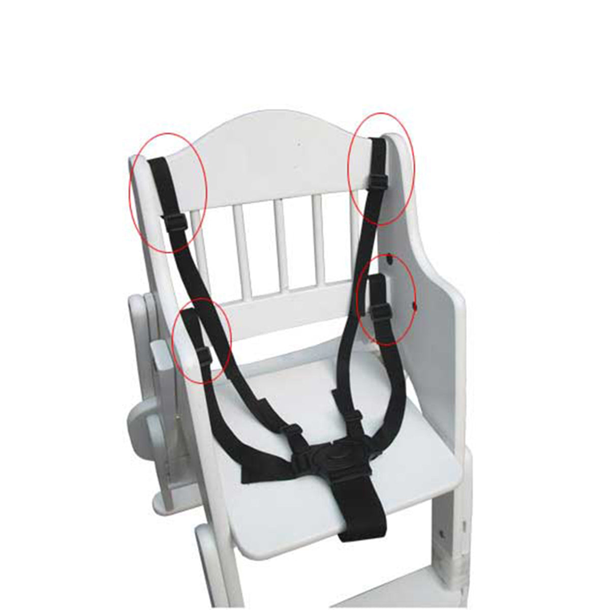 5-Point Safety Harness with Strap – Comfortable and Secure for Strollers, Buggies, and Child Seats