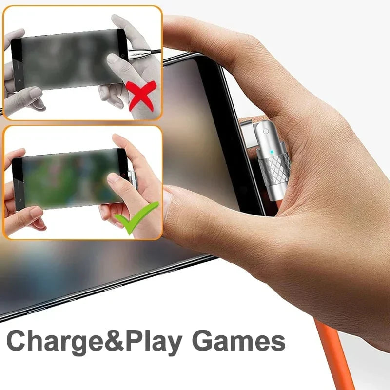 Quick Charge Cable with 180° Rotating Connector