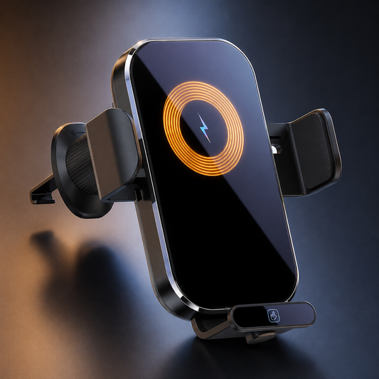Auto-Clamping Wireless Car Charger Mount - 15W Fast Charging