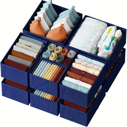 12-Piece Folding Organizer Set for Baby and Kids Clothing – Lightweight and Hygienic, Perfect for Drawers