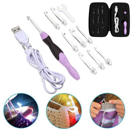 Comfortable Crochet Anytime with Built-in LED Light