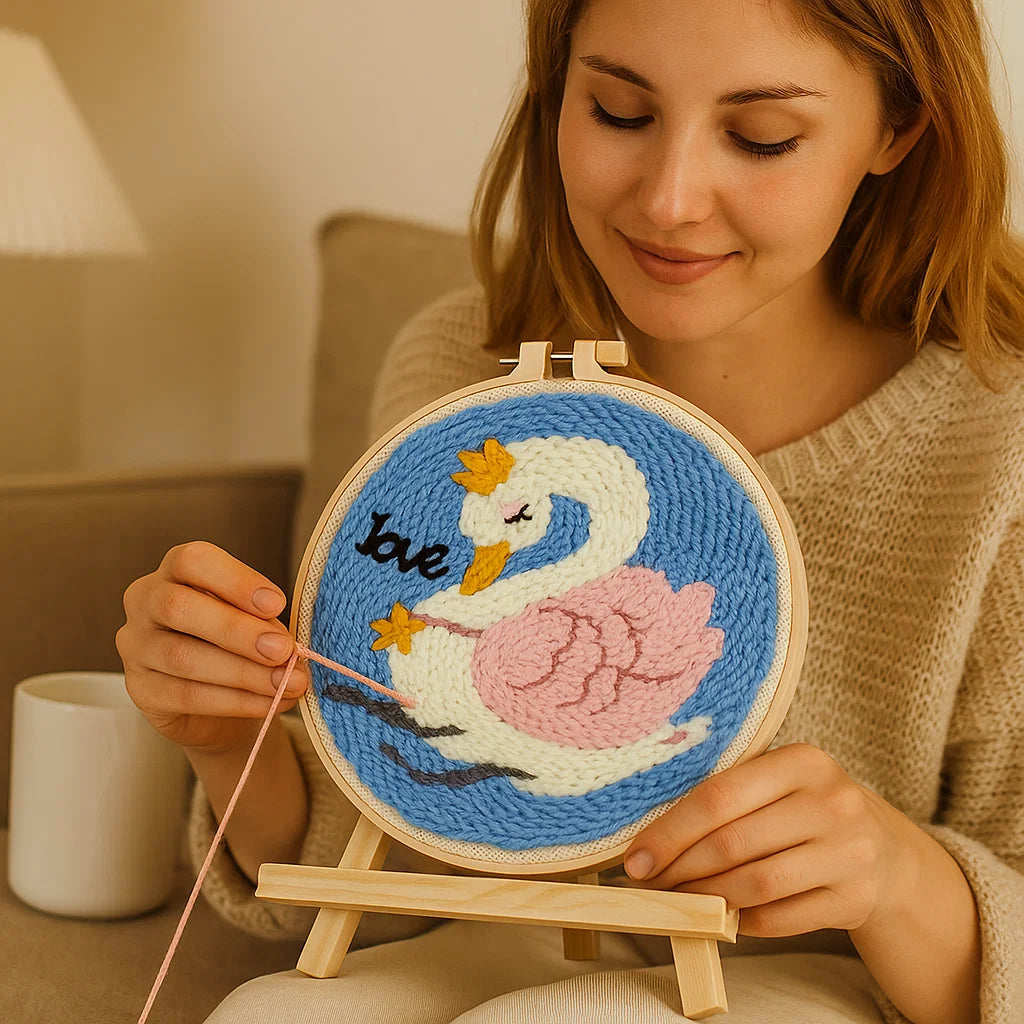 Quick Relaxation and Beautiful Embroidery Art Creation