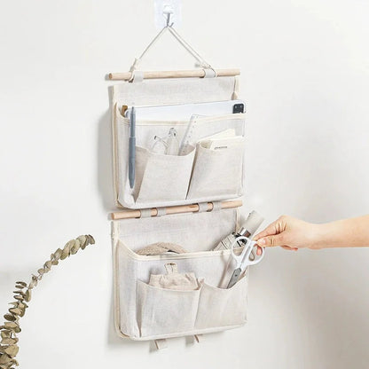 Over-the-Door Hanging Organizer | 2-Tier Storage Bag | Polyester