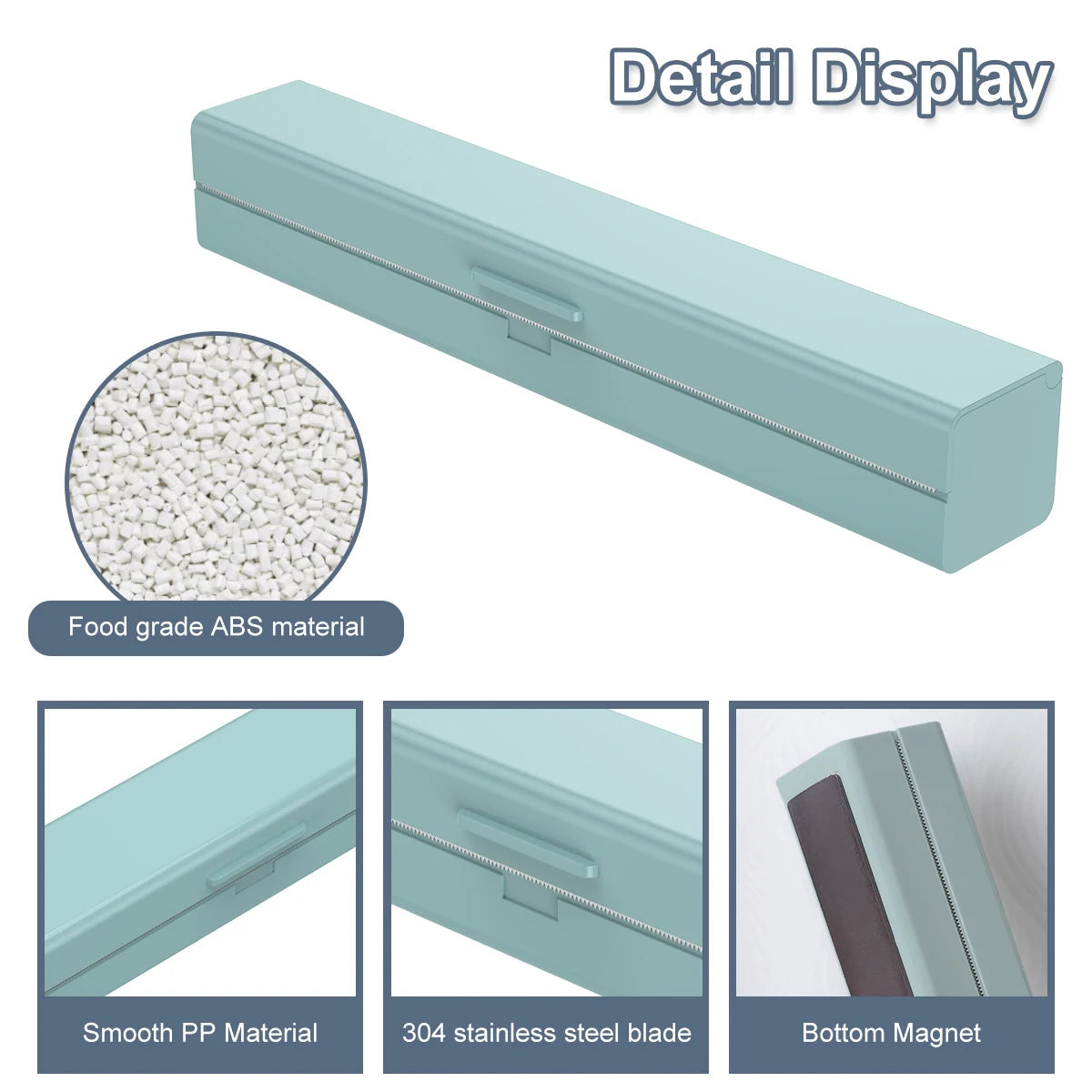 Reusable Magnetic Foil Dispenser with Stainless Steel Cutter | 32 cm