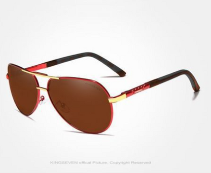 Men's Polarized Sunglasses in Vintage Aluminum Frame